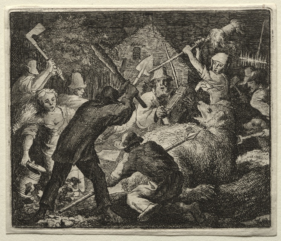 Allaert van Everdingen - Peasants Attack the Bear