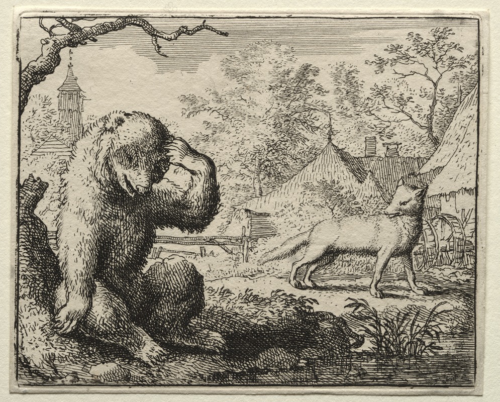 Allaert van Everdingen - Reynard Chides the Injured Bear