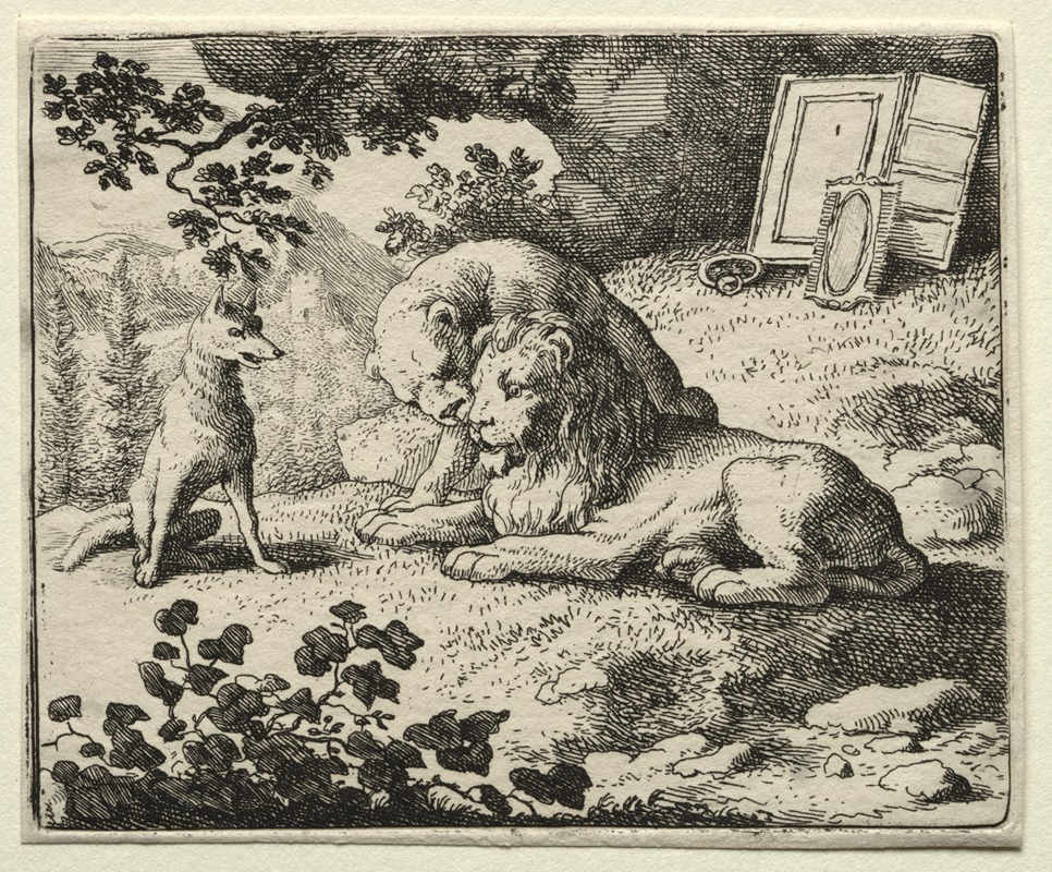 Allaert van Everdingen - Reynard Promises Gifts to the Lion