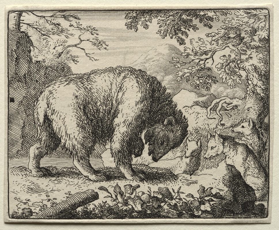 Allaert van Everdingen - Reynard Promises Honey to the Bear