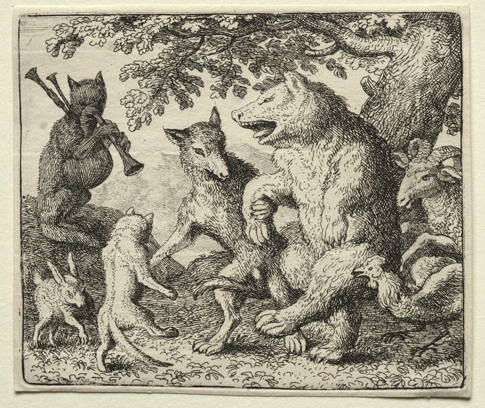 Allaert van Everdingen - The Wolf and the Bear Celebrate Their Freedom