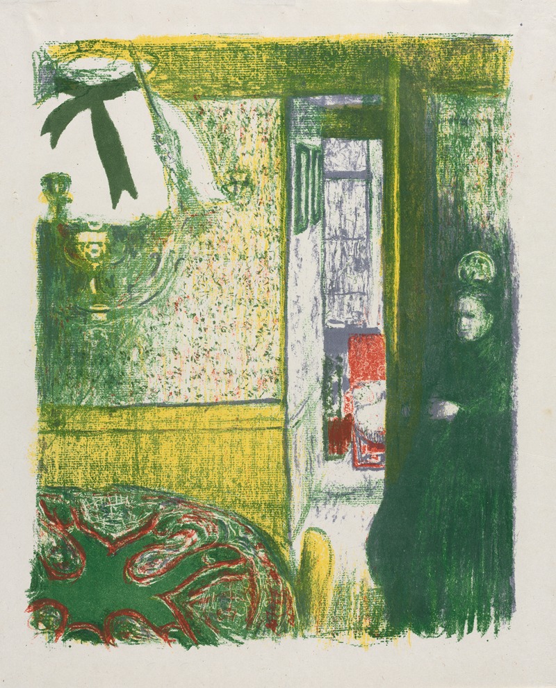 Édouard Vuillard - Interior with a Hanging Lamp