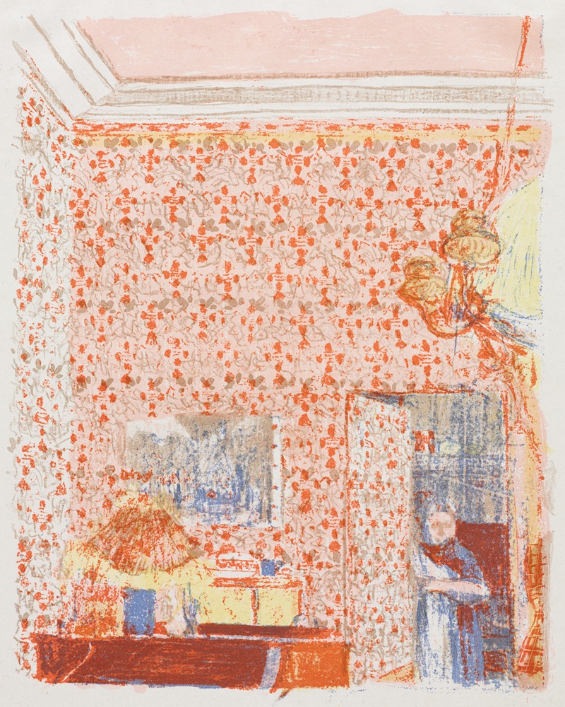 Édouard Vuillard - Interior with Pink Wallpaper I