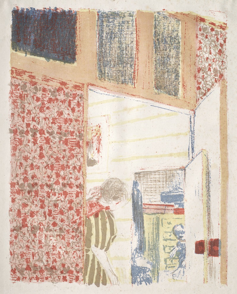 Édouard Vuillard - Interior with Pink Wallpaper III