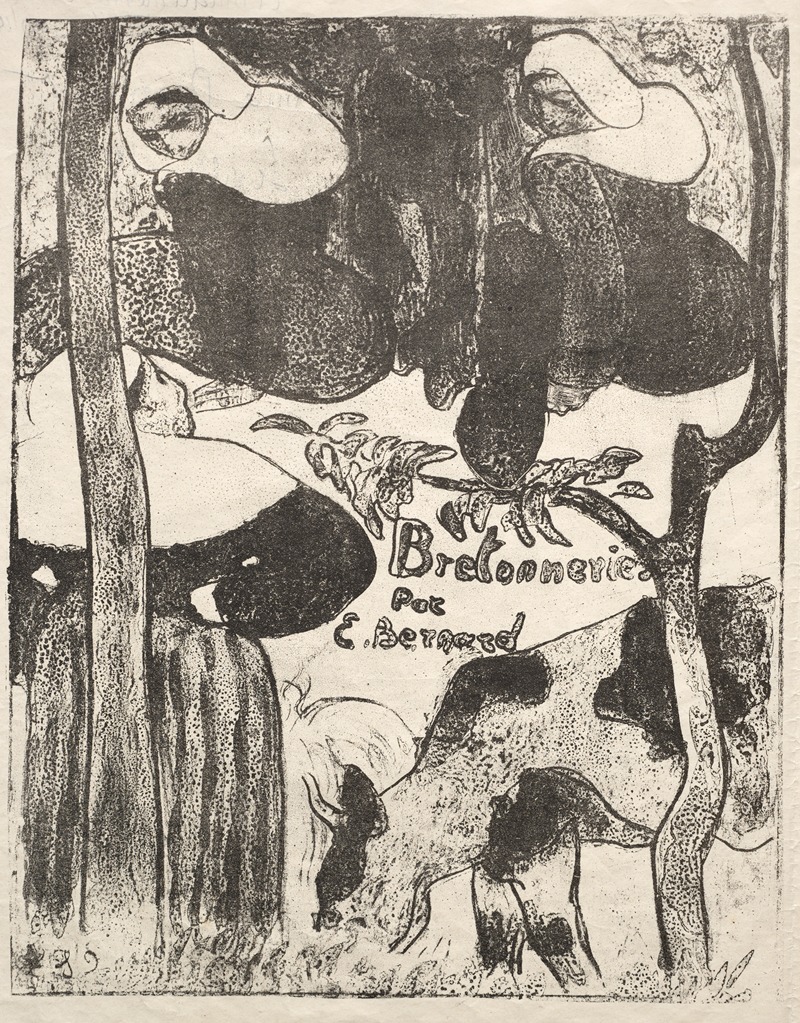 Emile Bernard - Les Bretonneries – Title Page