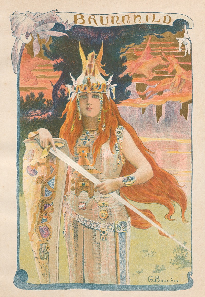 Gaston Bussière - Brunnhild