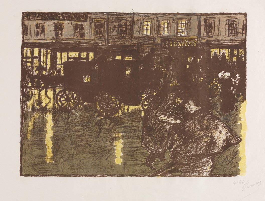 Pierre Bonnard - Street at Evening in the Rain