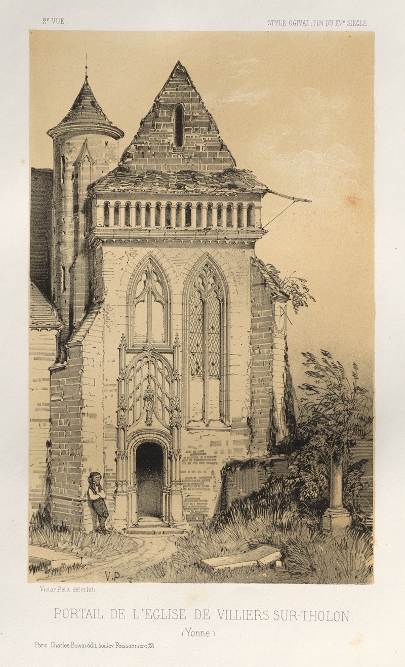 Victor Petit - Portail de L’Eglise de Villiers Sur-Tholon (Yonne)