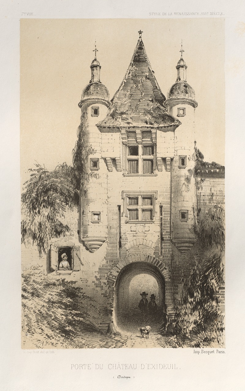 Victor Petit - Porte du Chateau d’Exideuil (Dordogne)