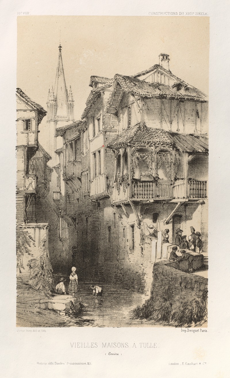 Victor Petit - Vielles Maisons A Tulle (Correze)