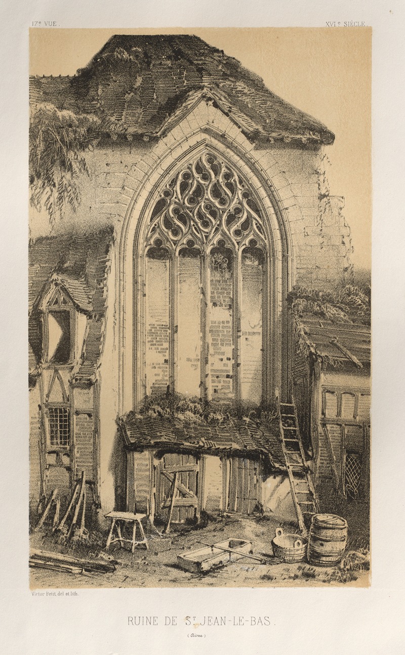 Victor Petit - Ruine De St. Jean-Le-Bas (Aisne)