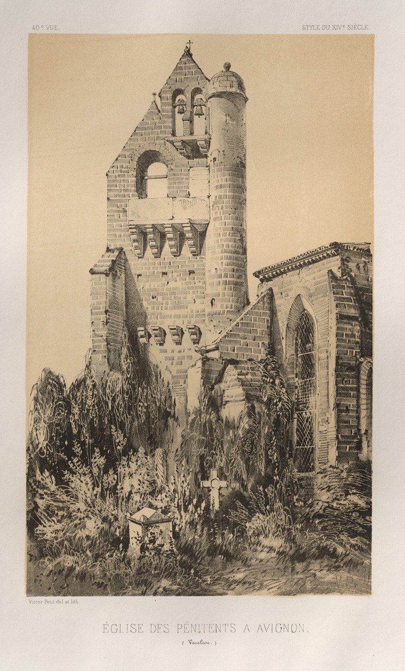 Victor Petit - Église Des Pénitents À Avignon (Vaucluse)