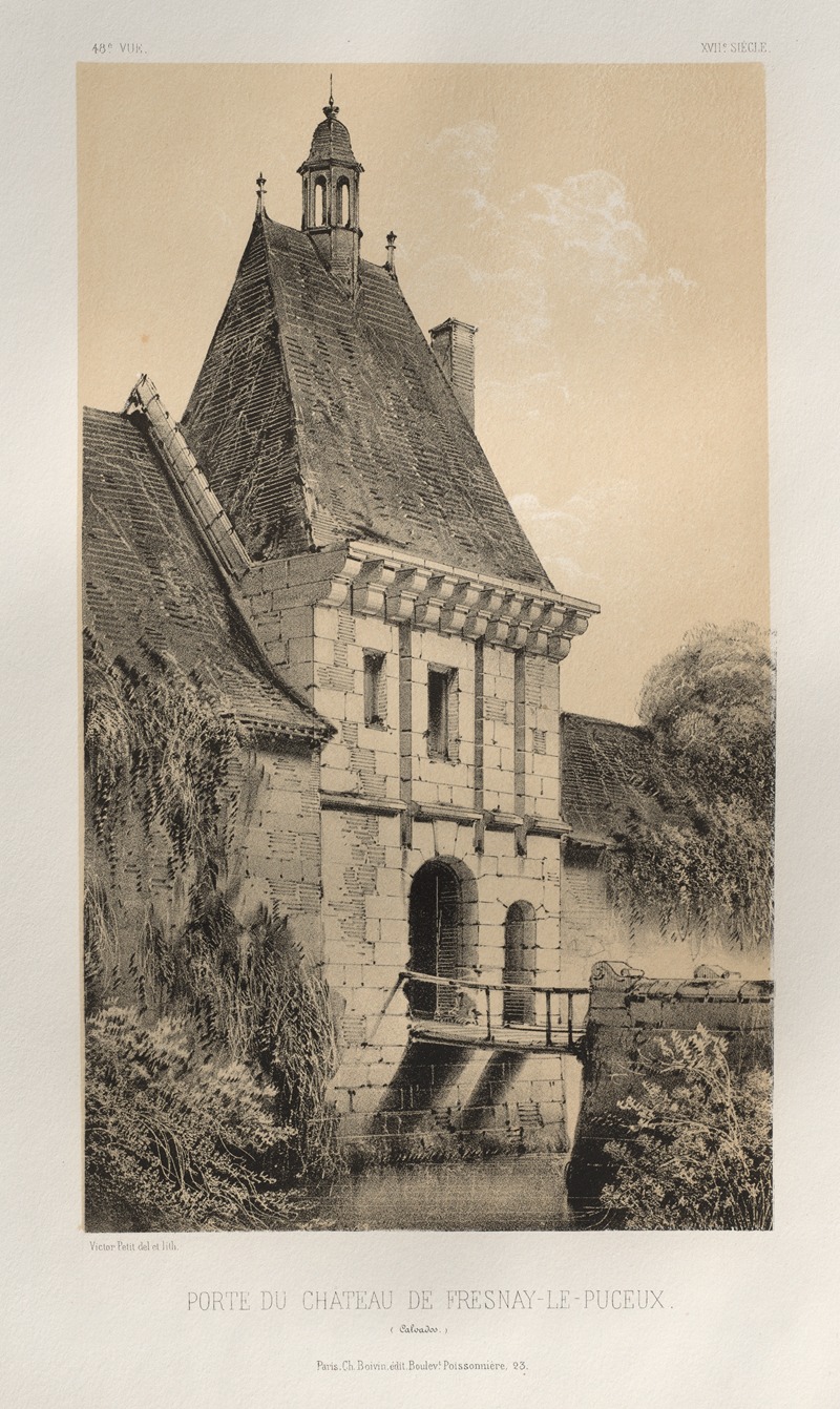 Victor Petit - Porte Du Château de Fresnay-Le-Puceux (Calvados)