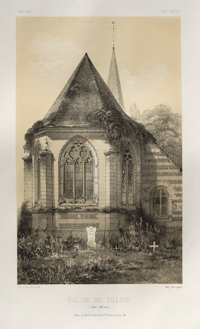 Victor Petit - Église Du Tilleul (Seine inférieure)