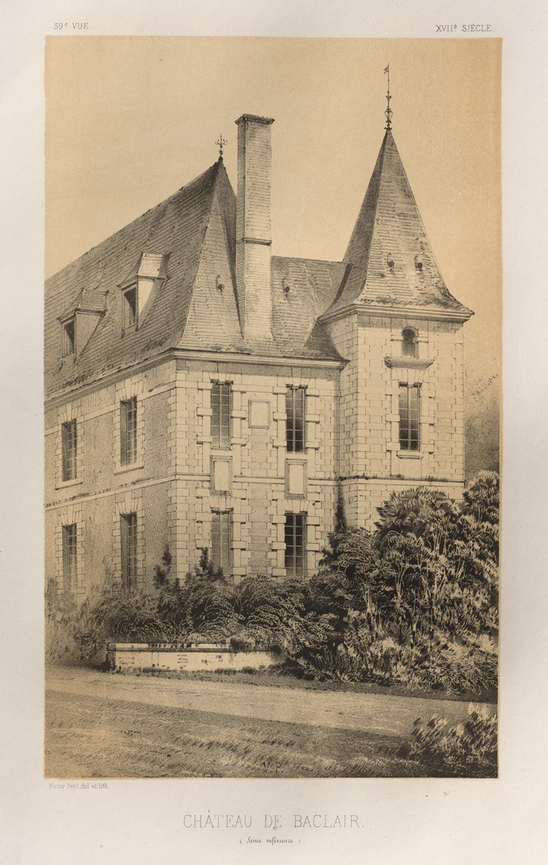 Victor Petit - Château De Baclair (Seine inférieure)