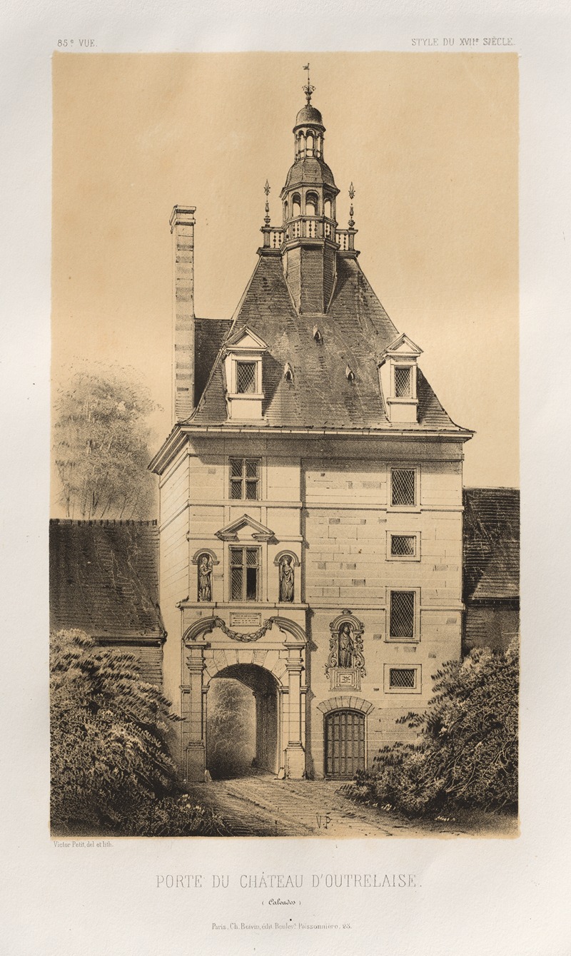 Victor Petit - Porte du Château d’Outrelaise (Calvados)