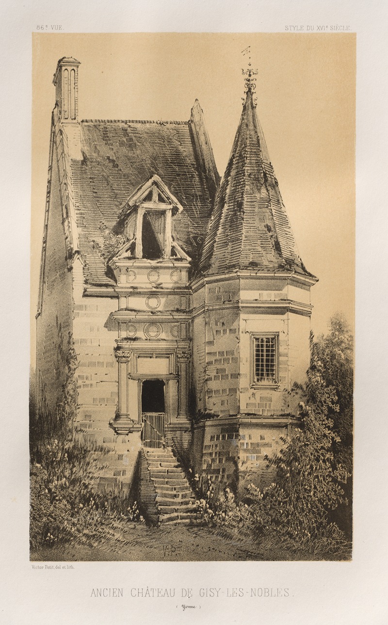 Victor Petit - Ancien Château de Gisy-Les-Nobles (Yonne)