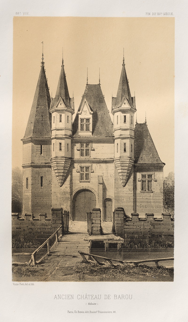 Victor Petit - Ancien Château de Barou (Calvados)