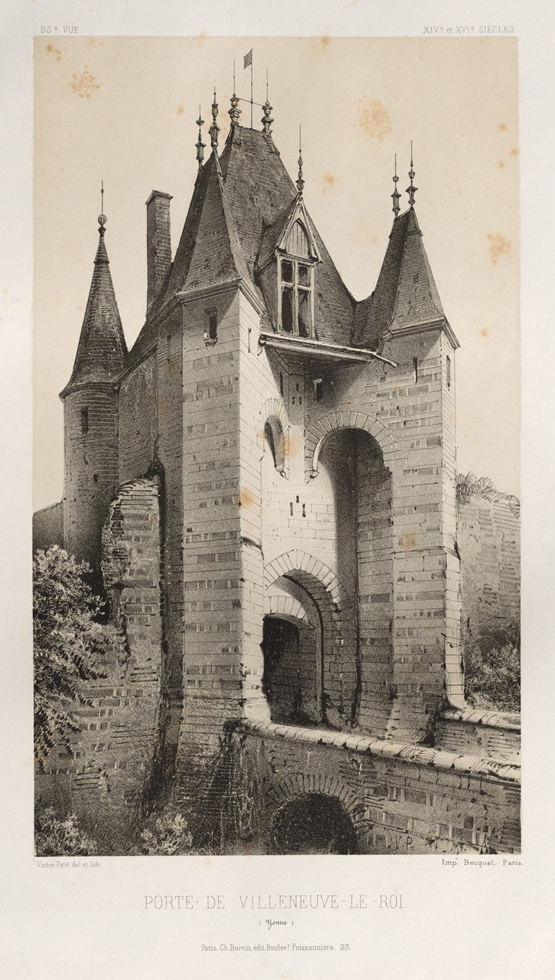 Victor Petit - Porte de Villeneuve-Le-Roi (Yonne)