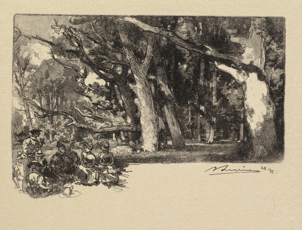 Auguste Louis Lepère - Noon under the Trees