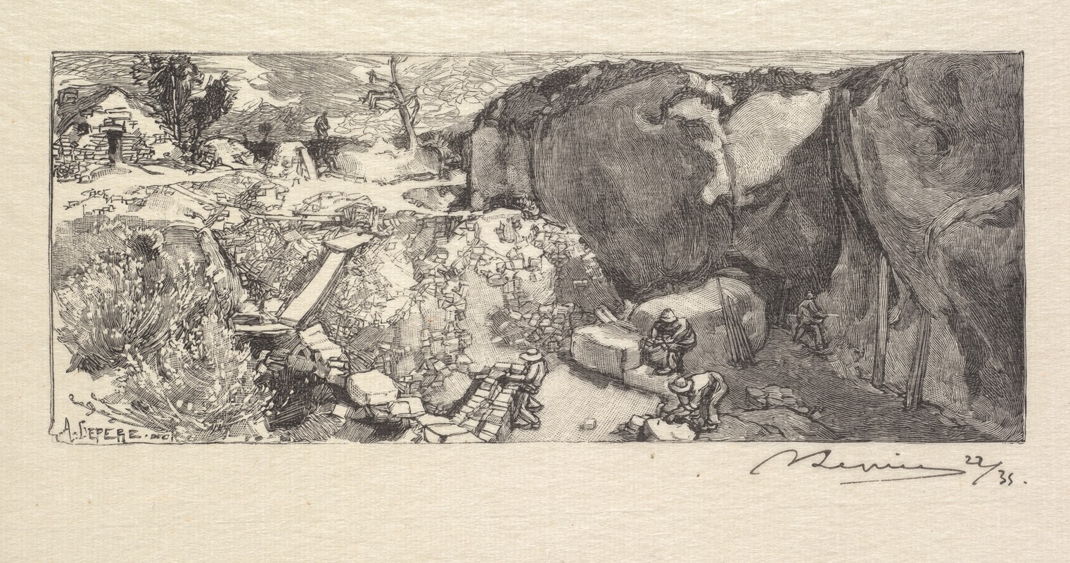 Auguste Louis Lepère - Sandstone Quarry