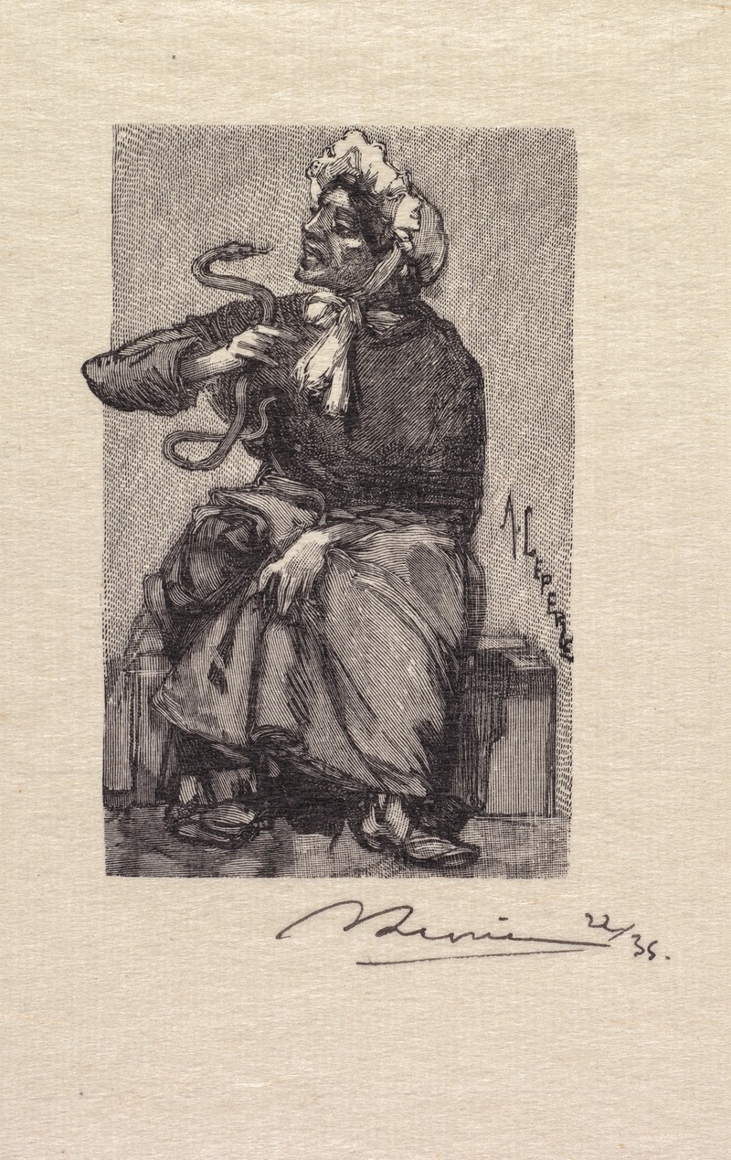 Auguste Louis Lepère - Serpent Merchant.