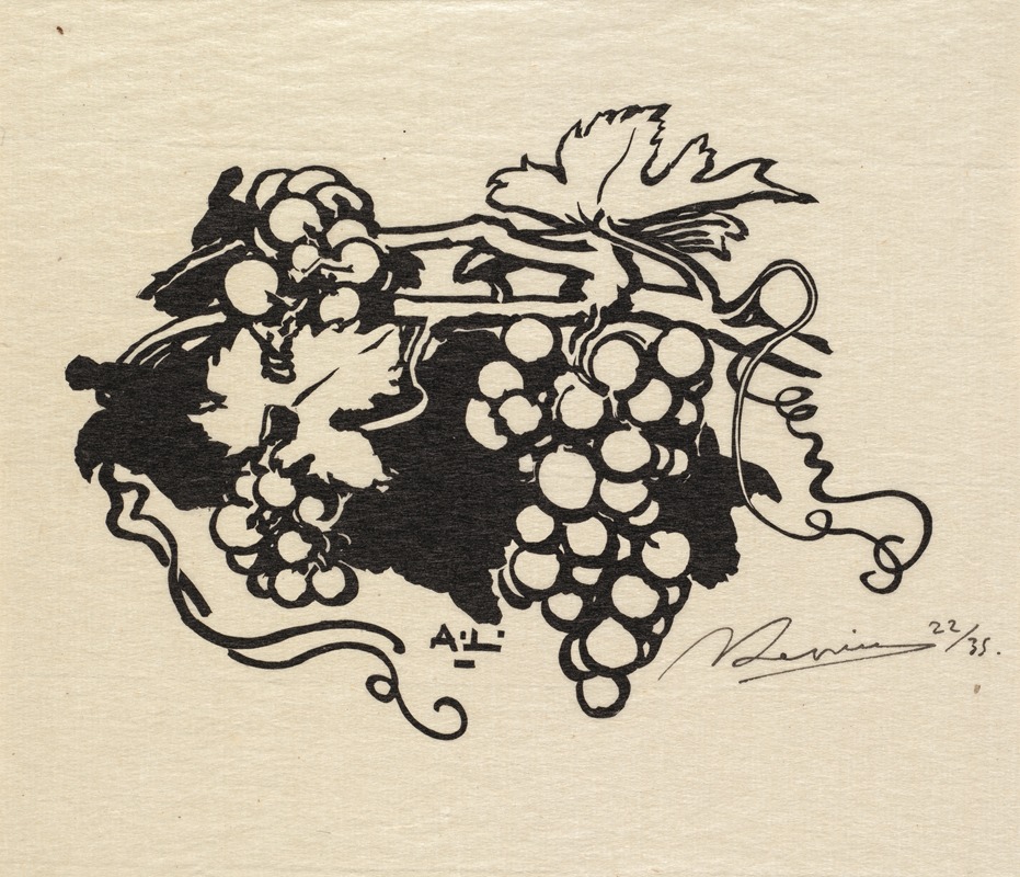 Auguste Louis Lepère - Tailpiece, Grapes