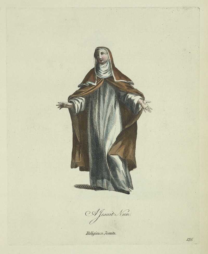 Charles Grignion - A Jesuit nun. Religieuse Jesuite.