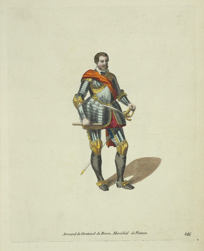 Charles Grignion - Armand de Gontaude de Biron, marshal of France. Armand de Gontaud de Biron, maréchal de France.