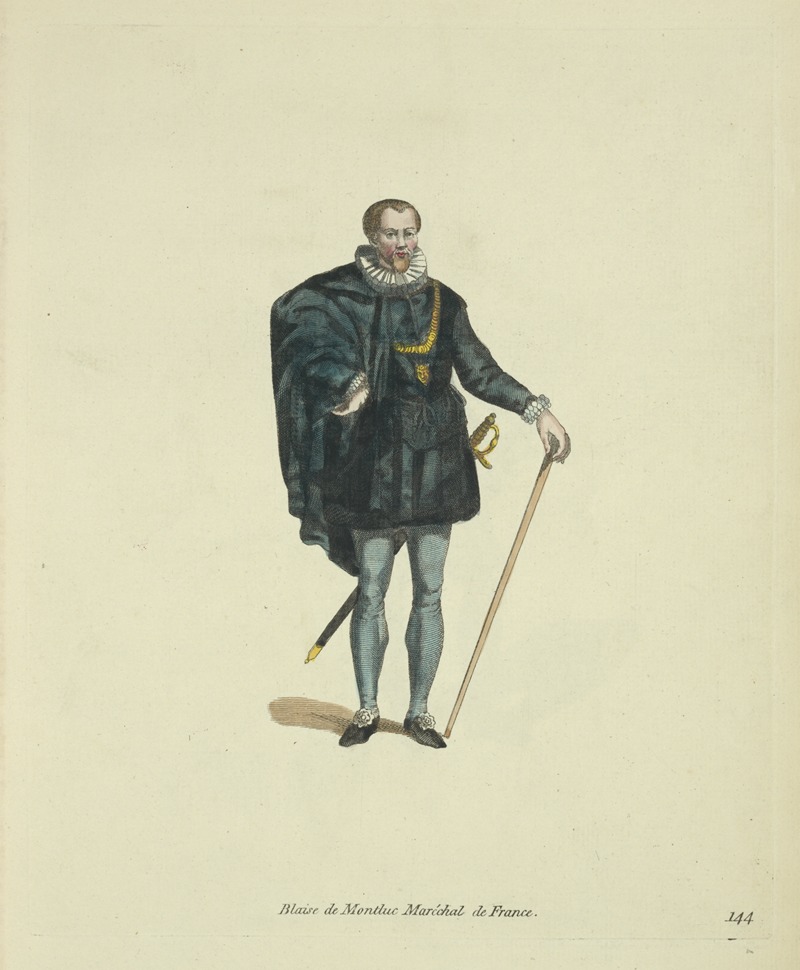 Charles Grignion - Blaise de Montluc, marshal of France. Blaise de Montluc Maréchal de France.