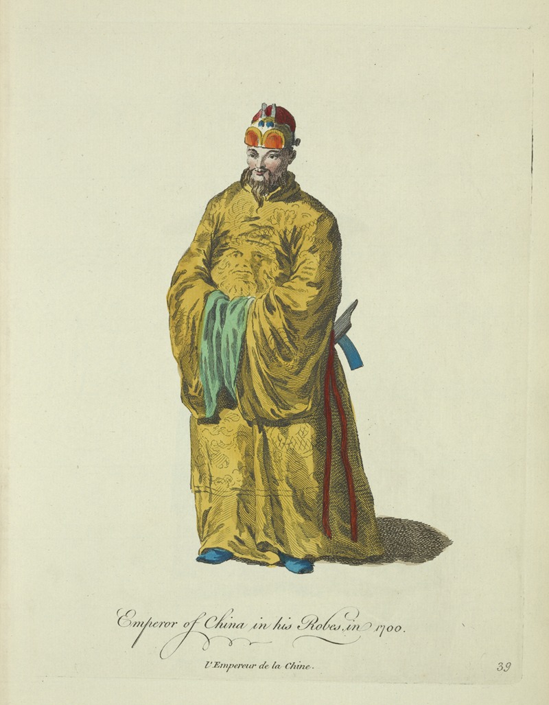 Charles Grignion - Emperor of China in his robes, in 1700. L’empereur de la Chine.