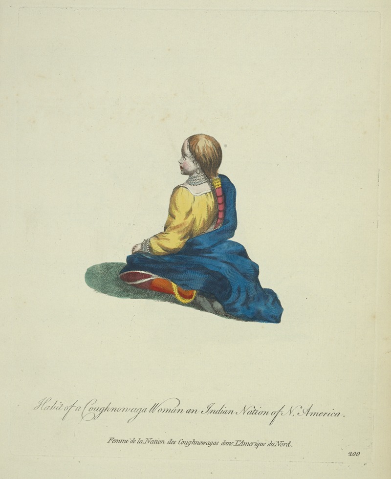 Charles Grignion - Habit of a Coughnonaga woman an Indian Nation of North America