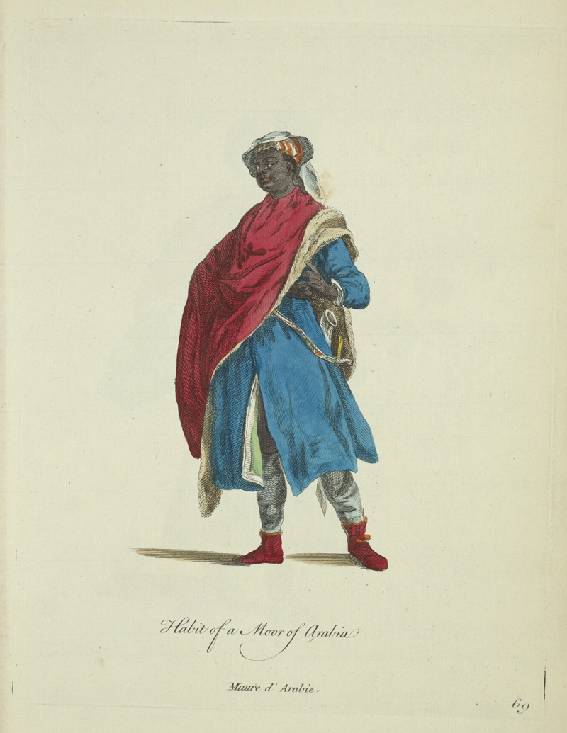 Charles Grignion - Habit of a Moor of Arabia. Maure d’Arabie.