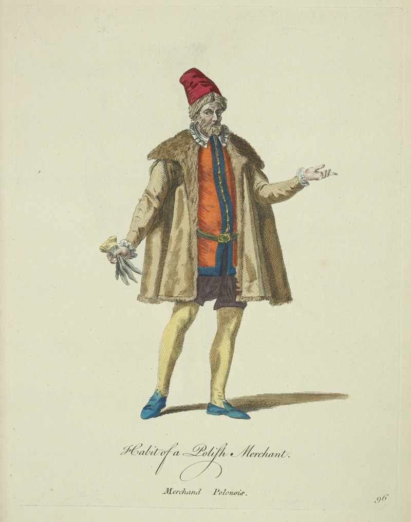 Charles Grignion - Habit of a Polish merchant. Merchand Polonois.