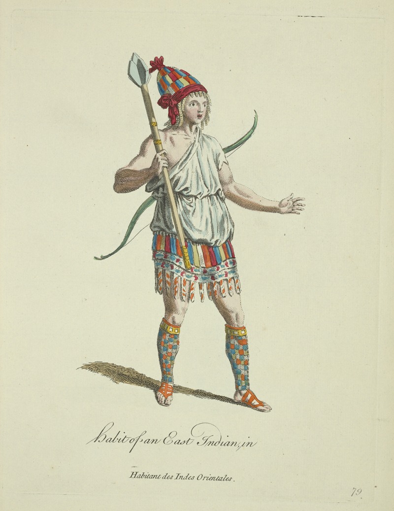 Charles Grignion - Habit of an East Indian. Habitant des Indes Orientales.