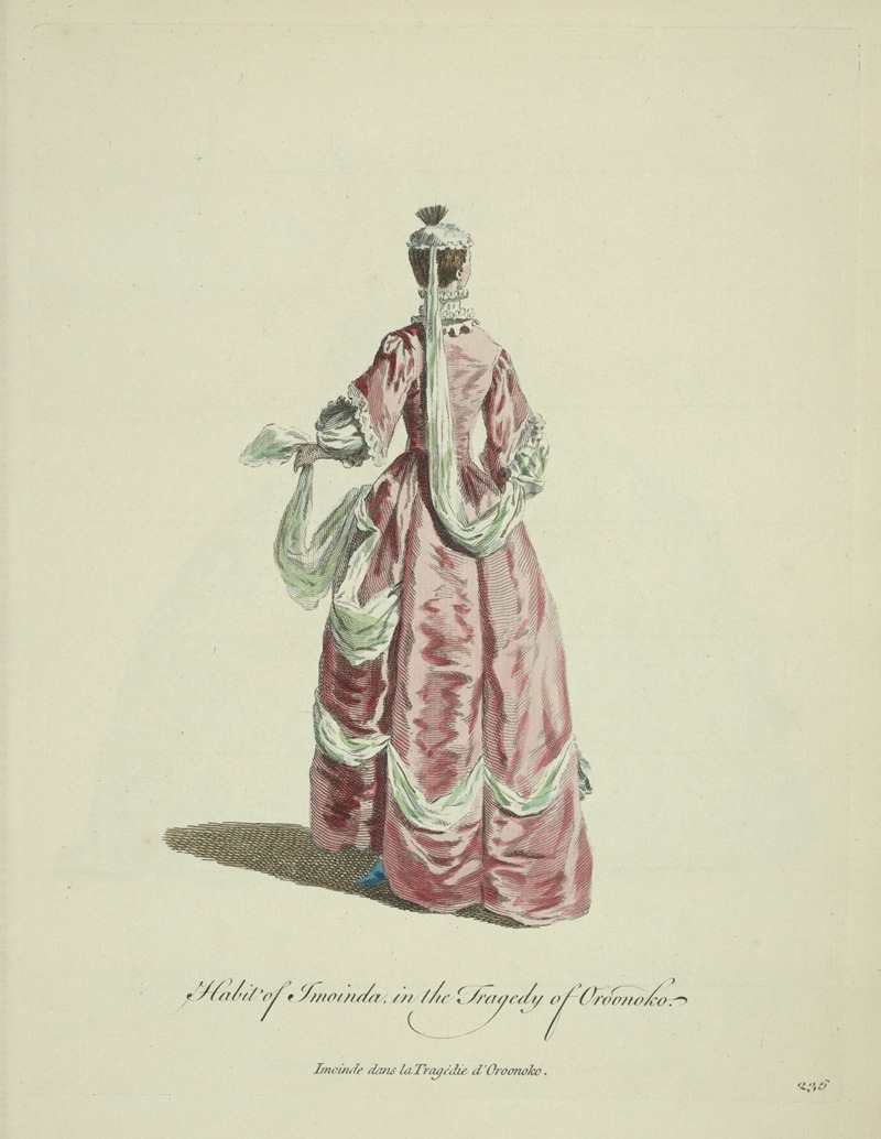 Charles Grignion - Habit of Imoinda in the Tragedy of Oroonoko. Imoidnde dans la Tragédie d’Oroonoko