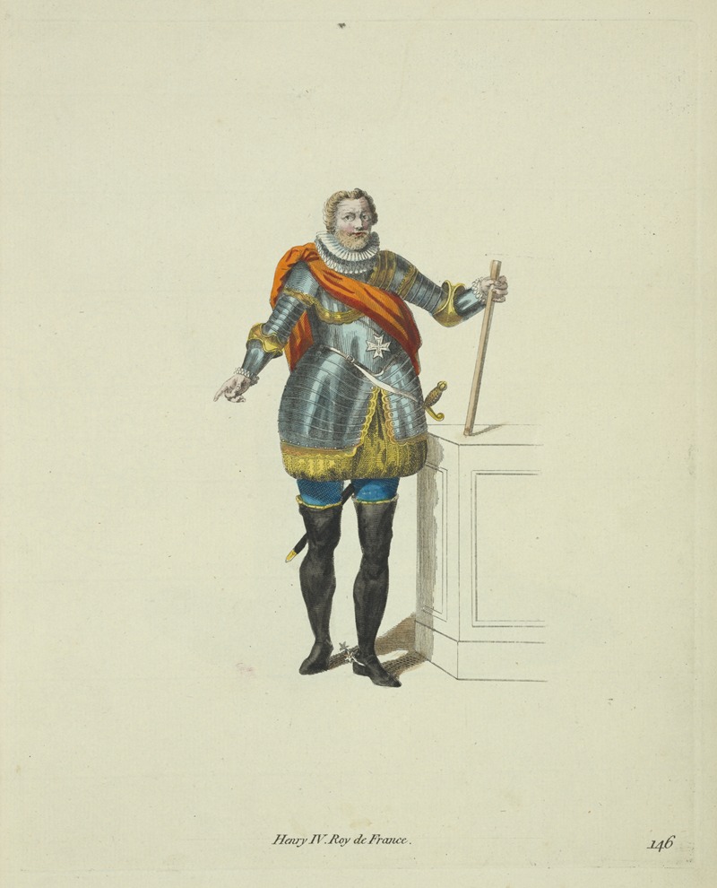 Charles Grignion - Henry IV, King of France. Henry IV Roy de France.