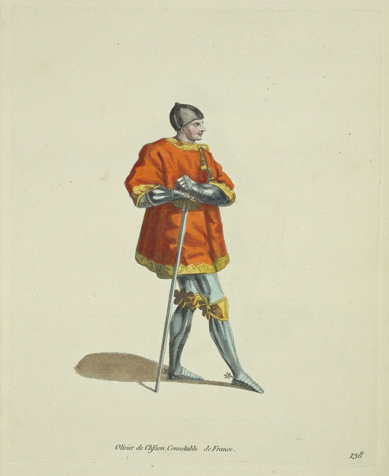 Charles Grignion - Olivier De Clisson, constable of France. Olivier de Clisson Connéable de France.