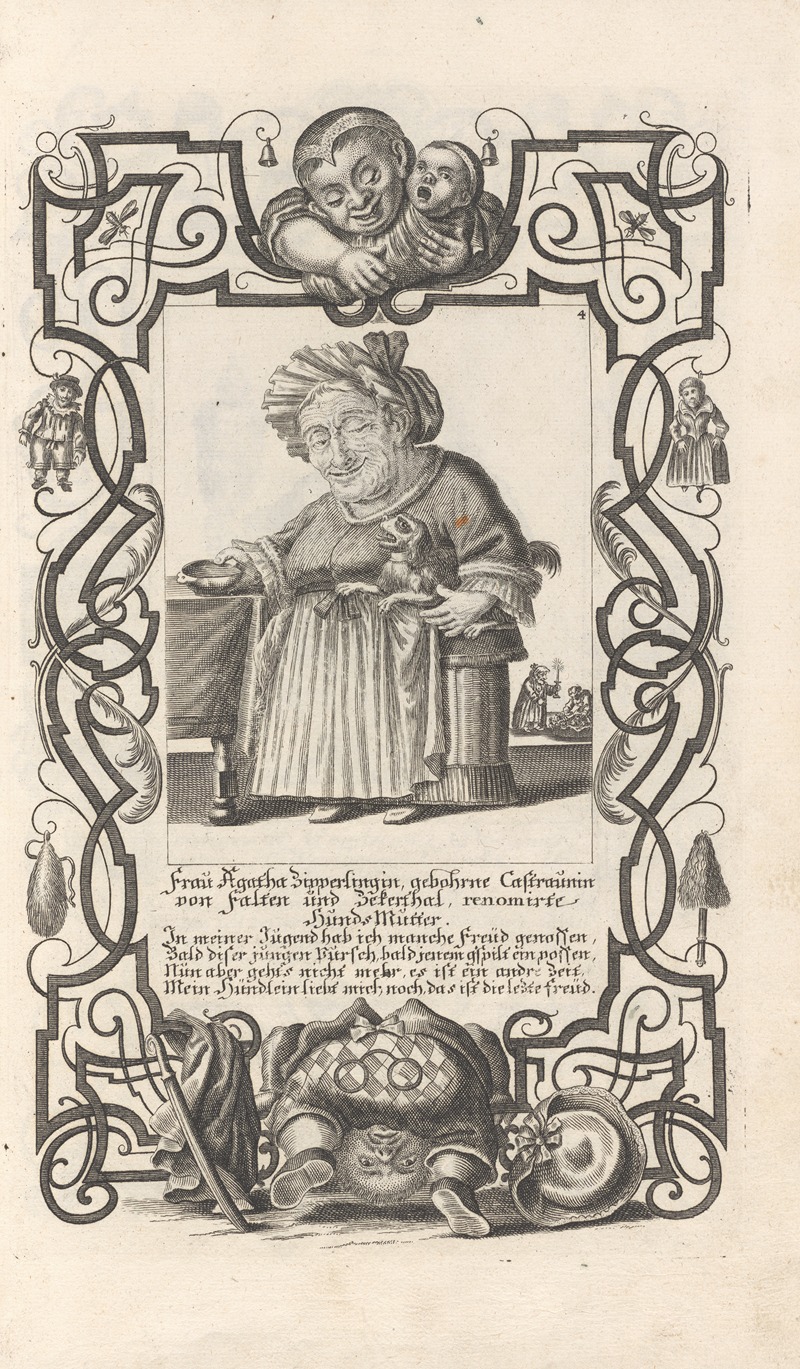 Elias Baeck - Frau Agatha Zipperlingin, Pl. 4