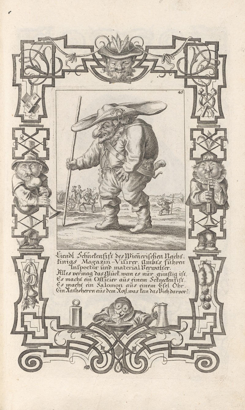 Elias Baeck - Liendl Schnekenfist des Ienerischen Nachtkinigs Magazin-Visirer, Ambts fuhren Inspector und material Verwalter, Pl. 46