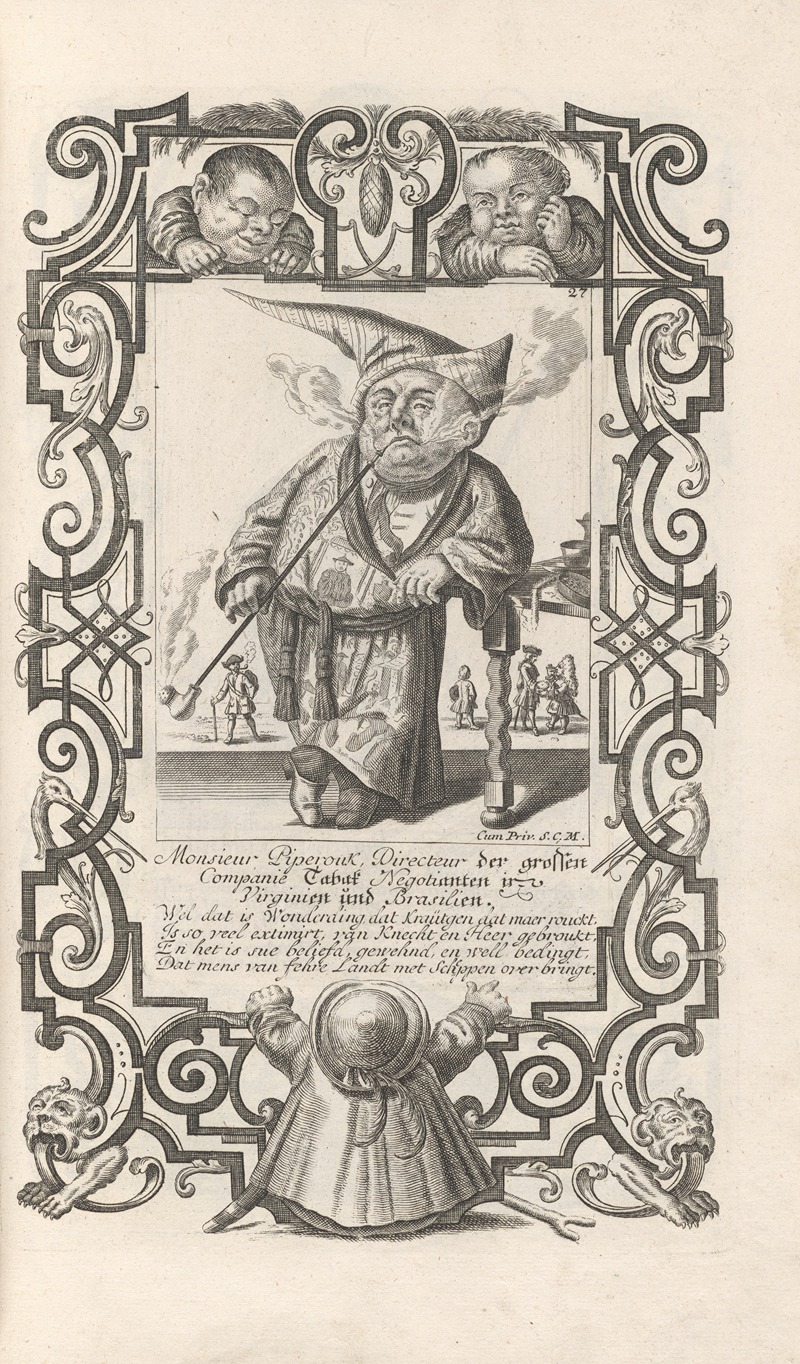 Elias Baeck - Monsieur Piperoux, Directeur der grossen Companie Tabak Negotiaten in Virginien und Brasilien, Pl. 27