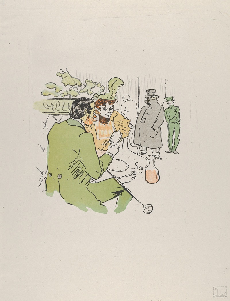 After Henri de Toulouse-Lautrec - Jeanne, prends sans qu’on te voie . . . , from Le Rire, No. 129, 24 April 1897