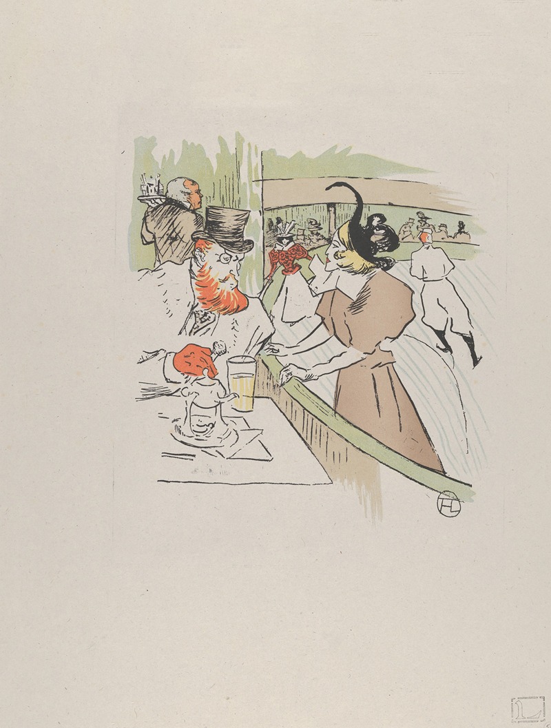 After Henri de Toulouse-Lautrec - Skating, from Le Rire, No. 62, 11 January 1896