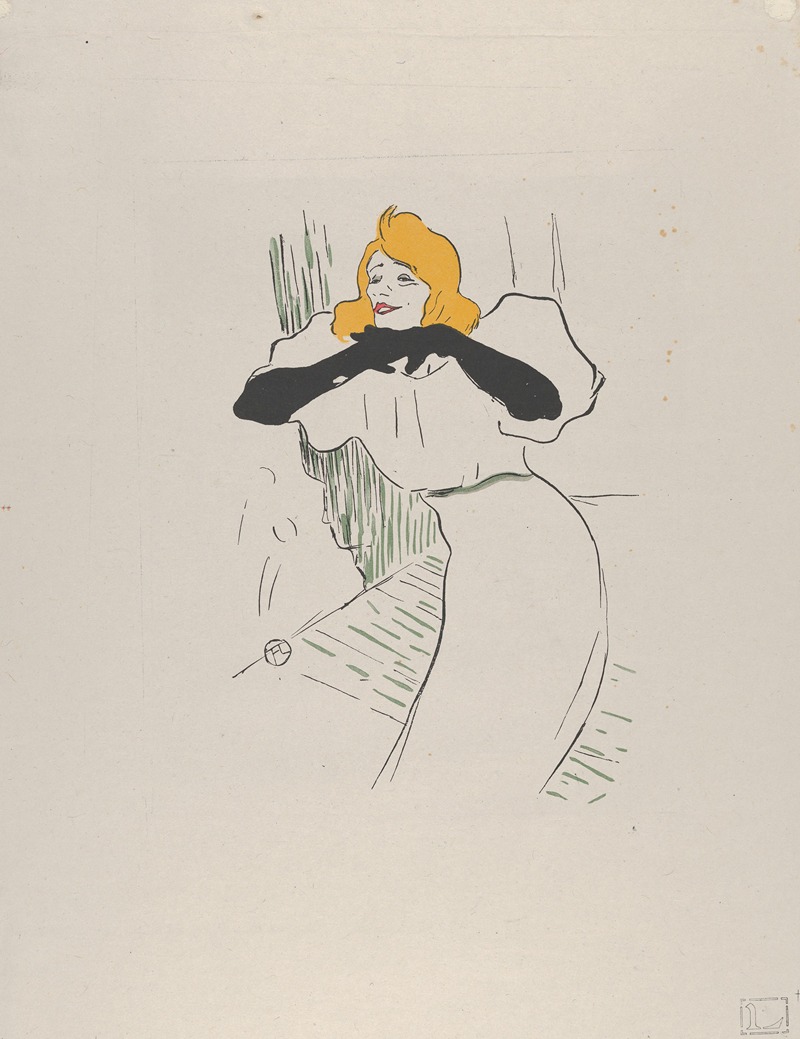 After Henri de Toulouse-Lautrec - Yvette Guilbert