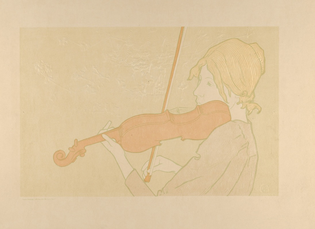 Alexandre Charpentier - Girl with a Violin (La fille au violon)