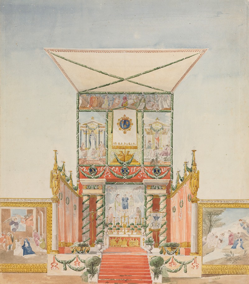 Alexandre Denis Abel de Pujol - Portable Field Altar for Charles X