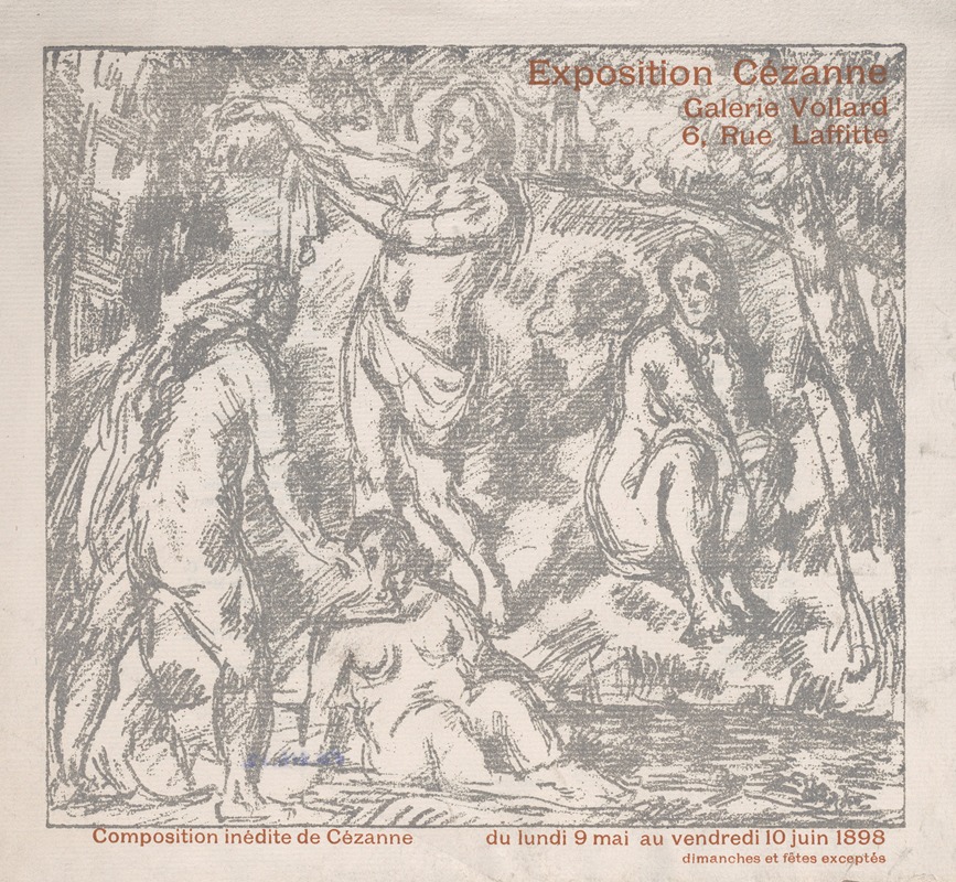 Anonymous - Exhibition Announcement and Catalogue for a Cézanne show at the Galerie Vollard (May 9–June 10, 1898)