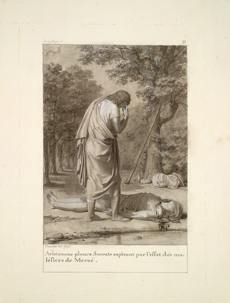 Antoine-Denis Chaudet - Aristomenes Mourning the Death of Socrates from the Bewitchment of Meroë