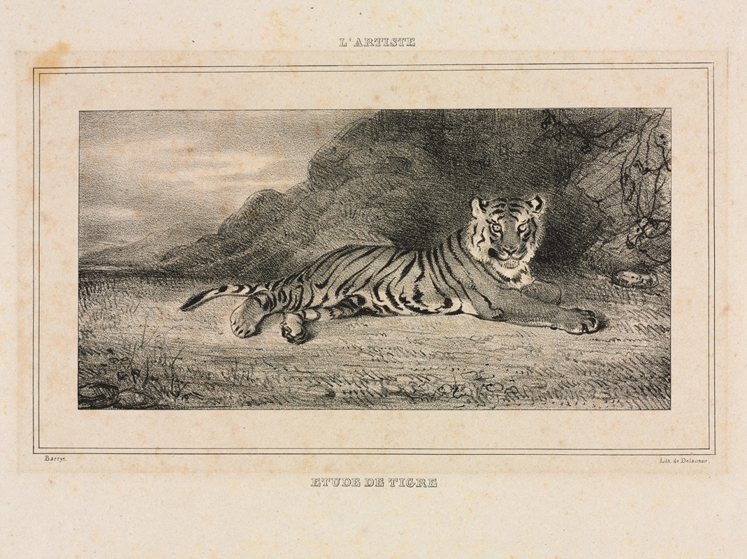 Antoine-Louis Barye - Study of a Tiger