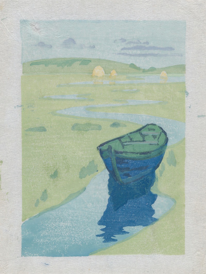 Arthur Wesley Dow - The Derelict or The Lost Boat